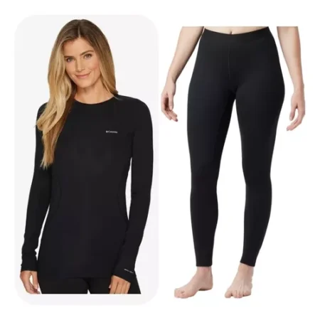 Camiseta Y Calsa Primera Capa Mujer, Fibra De Algodón