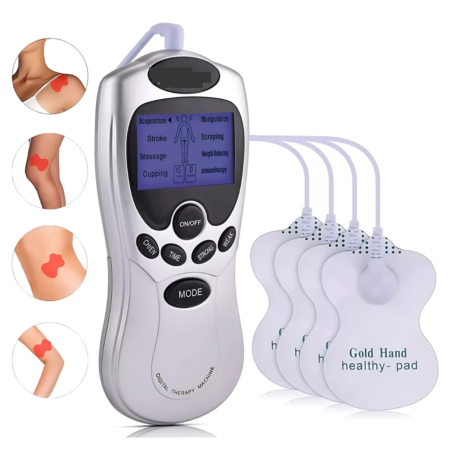 Masajeador Electrofisico Acupuntura Digital 4 Electrodos