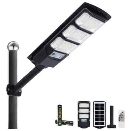 Foco Solar Led Con Sensor de Movimiento y control remoto, Exterior de 200W